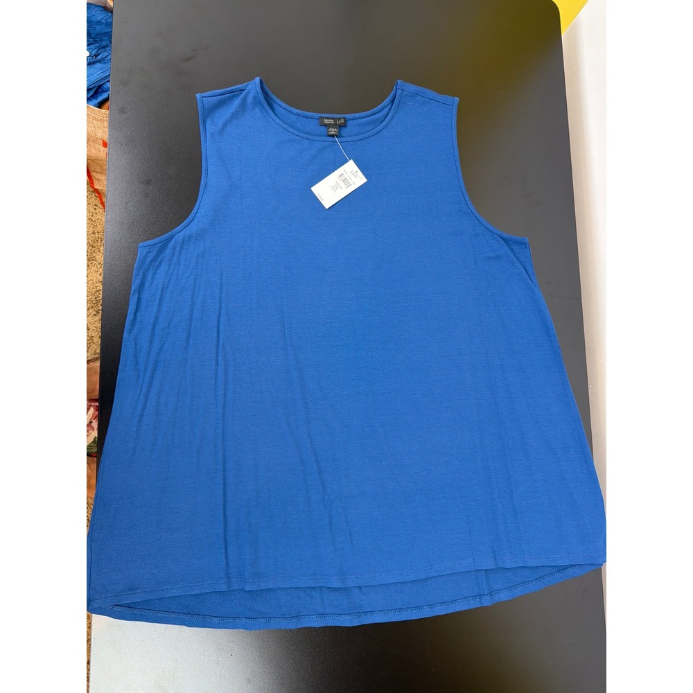 J. Jill Wearever Collection Blue Adriatic Lightweight Tank 2X Soft Breathable - Picture 3 of 8